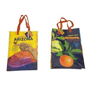 Trader Joe's Arizona Reusable Shopping Bag Polypropylene Tote 6 Gallon Lot of 2